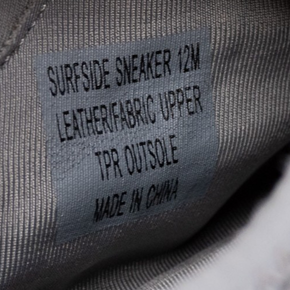 Mens JOHNNIE-O "Surfside" Light Grey Lace-Up Sneakers Beach Coast - 12 - Picture 5 of 7